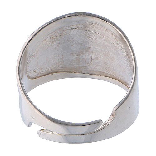 Ring in sterling silver with carved Cross 3