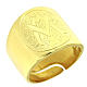 Ring Symbol Ave Maria vergoldeten Silber 925 s1