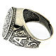 Ring Silber 925 mit Blumen Gravierung s3