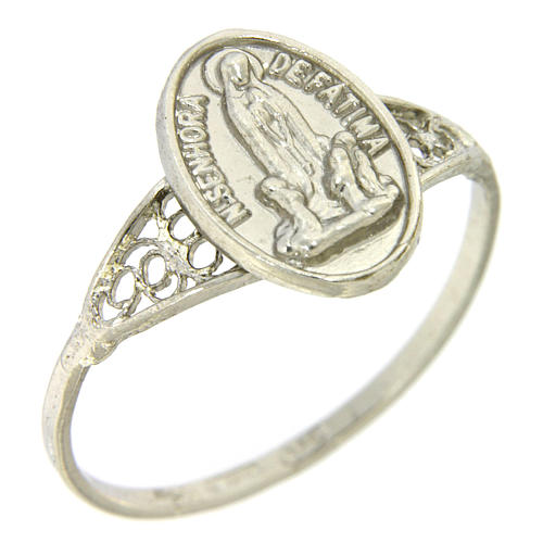 Ring in silver Our Lady of Fatima 1