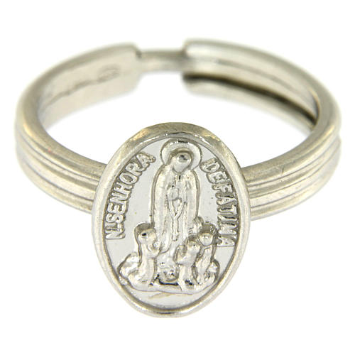 Ring Silber 800 Gottesmutter von Fatima verstellbar 2