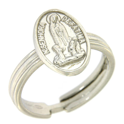 Silver ring Our Lady of Fatima 1