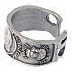 Zamak ring with Our Lady of Lourdes image s3