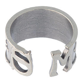 Zamak ring with Saint Michael image s5