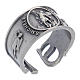 Zamak ring with Saint Michael image