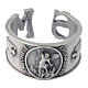 Zamak ring with Saint Michael image s2