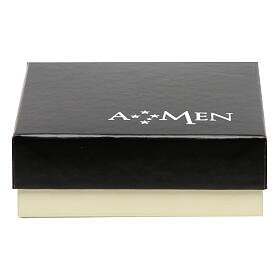 Rosenkranzring von AMEN aus 925er Silber, brüniert s4