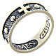 AMEN ring in burnished 925 silver s1