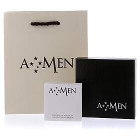 Ring Silber 925 Benediktsmedaille und Kreuz mit Zirkonen s4