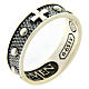 AMEN ring in burnished 925 silver s1