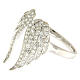 AMEN ring wings and zircons 925 silver s3