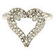AMEN ring heart-shaped wings 925 silver and zircons s3