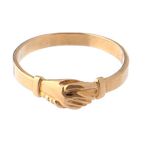 Ring of Saint Rita, gold plated 800 silver