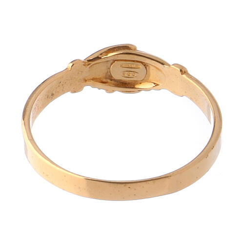 Ring of Saint Rita, gold plated 800 silver 4