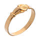 Ring of Saint Rita, gold plated 800 silver s1