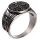 Stainless steel ring Saint Benedict s4