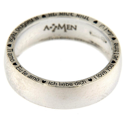 AMEN ring, I love you, 925 silver 2