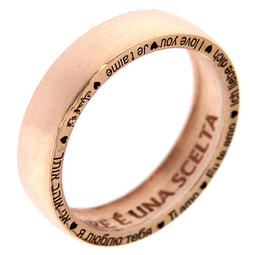AMEN ring, I love you, pink 925 silver 1