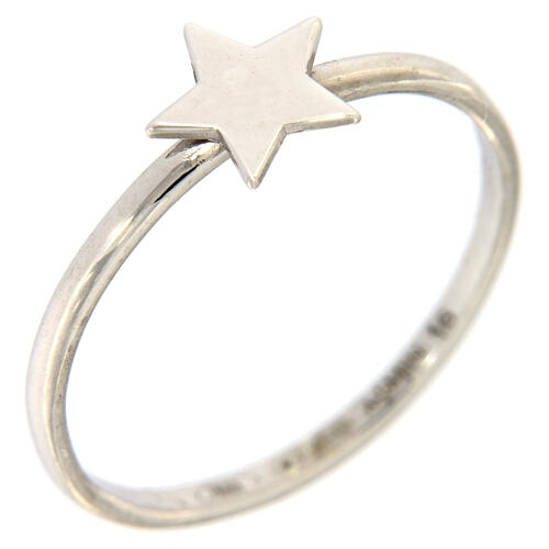 AMEN ring with Star in 925 silver 1