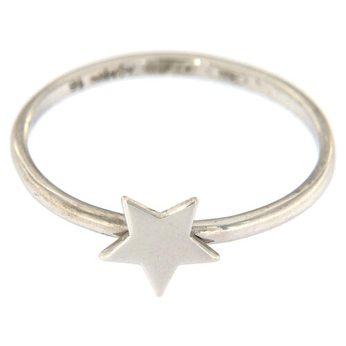 AMEN ring with Star in 925 silver 2