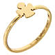 AMEN ring with Angel in gold 925 silver s1