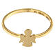 AMEN ring with Angel in gold 925 silver s2