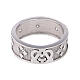 Band ring of Holy Mary, 925 silver and zircons s2