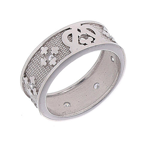 925 silver band ring Maria zircons 1