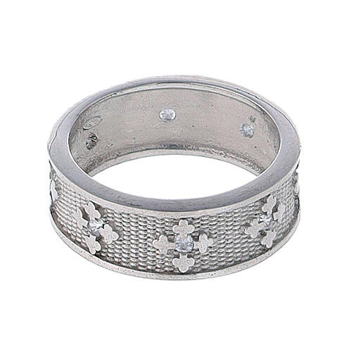 925 silver band ring Maria zircons 3