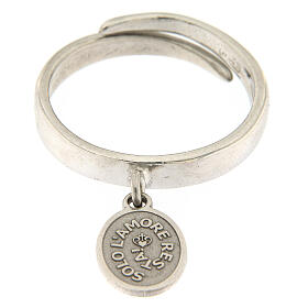 Ring mit Medaglie "Solo L'Amore Resta", aus 925er Silber