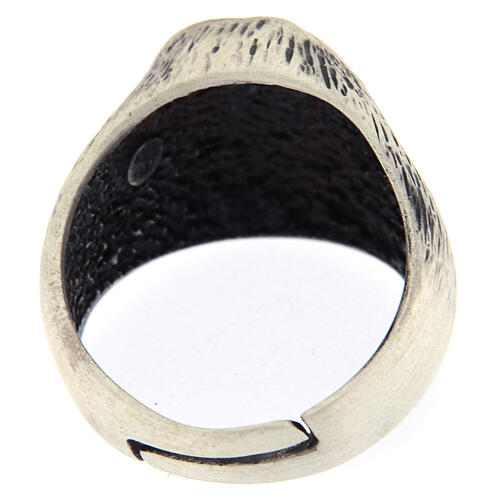 Bague réglable Padre Pio argent 925 5