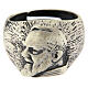 Padre Pio ring in 925 silver, adjustable s2