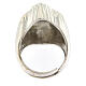 Ring mit Votivherz aus poliertem Silber 925, 20 mm s5