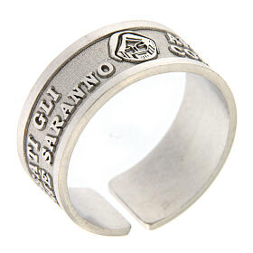 Blessed are the Afflicted 925 silver ring open back
