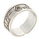 Ring Blessed are the Pure of Heart 925 silver adjustable s1