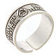 Band ring, Beatitudes of hunger and thirst for righteousness, 925 silver s1