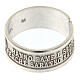 Band ring, Beatitudes of hunger and thirst for righteousness, 925 silver s2