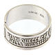 Band ring, Beatitudes of hunger and thirst for righteousness, 925 silver s3