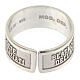 Band ring, Beatitudes of hunger and thirst for righteousness, 925 silver s4