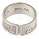Verstellbarer "Gesegnet sind die Barmherzigen" Ring aus Silber 925 s4