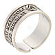 "Gesegnet sind die Friedensstifter" Ring aus Silber 925 mit Öffnung s1