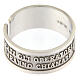 Ring of 925 silver, Blessed are the peacemakers, open back s2