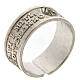 Ring Blessed are the meek 925 silver adjustable open back s1