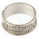 Ring Blessed are the meek 925 silver adjustable open back s2
