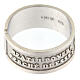 925 silver ring Blessed are the Poor in Spirit open back s3