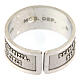 Prayer ring of 925 silver, Blessed are those who are persecuted, open back s4