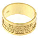 Prayer ring, Blessed are the Pure in Heart, gold plated 925 silver s3