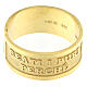 Prayer ring, Blessed are the Pure in Heart, gold plated 925 silver s4