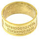 Band adjustable ring, gold plated 925 silver, Blessed are the Merciful s2