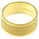 Ring of gold plated 925 silver, Blessed are the peacemakers, adjustable size s2